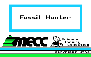 Fossil Hunter Title Screen